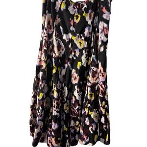 Meena Floral Black Women's Skirt sz 20